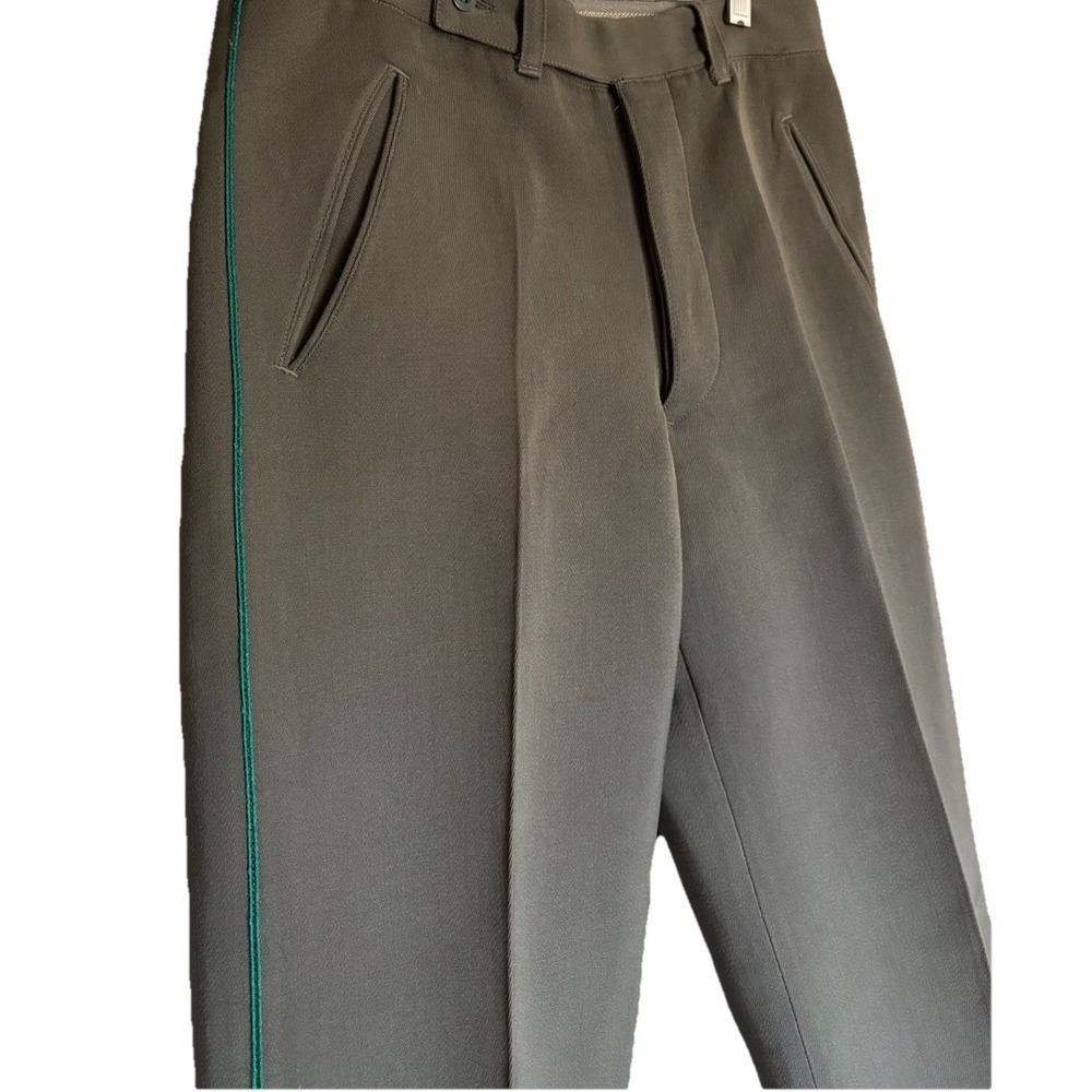 Vintage Austrian Wool Army Field Pants Mens 29X32.5 Military Utility Button Fly - Picture 3 of 13